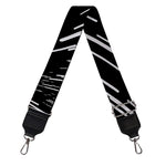 Black And White Lightspeed Print Bag Strap