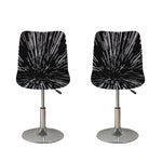 Black And White Lightspeed Print Bar Stool Covers