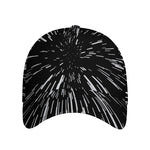 Black And White Lightspeed Print Baseball Cap