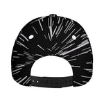 Black And White Lightspeed Print Baseball Cap
