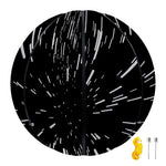 Black And White Lightspeed Print Basketball