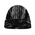 Black And White Lightspeed Print Beanie