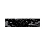 Black And White Lightspeed Print Bed Runner