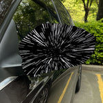 Black And White Lightspeed Print Car Side Mirror Covers
