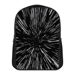 Black And White Lightspeed Print Casual Backpack