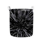 Black And White Lightspeed Print Collapsible Laundry Basket