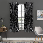 Black And White Lightspeed Print Curtain