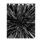 Black And White Lightspeed Print Curtain