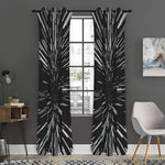 Black And White Lightspeed Print Curtain
