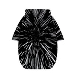 Black And White Lightspeed Print Dog Zip Up Hoodie