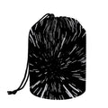 Black And White Lightspeed Print Drawstring Makeup Bag