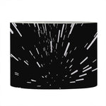 Black And White Lightspeed Print Drum Lamp Shade