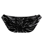 Black And White Lightspeed Print Fanny Pack