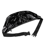 Black And White Lightspeed Print Fanny Pack