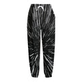 Black And White Lightspeed Print Fleece Lined Knit Pants