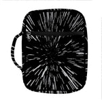 Black And White Lightspeed Print Front Pocket Bible Bag