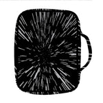 Black And White Lightspeed Print Front Pocket Bible Bag