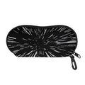 Black And White Lightspeed Print Glasses Case