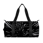 Black And White Lightspeed Print Gym Bag