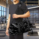 Black And White Lightspeed Print Gym Bag