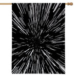 Black And White Lightspeed Print House Flag