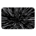 Black And White Lightspeed Print Indoor Door Mat
