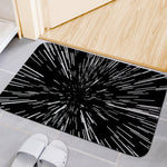 Black And White Lightspeed Print Indoor Door Mat