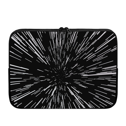 Black And White Lightspeed Print Laptop Sleeve