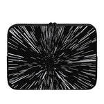 Black And White Lightspeed Print Laptop Sleeve