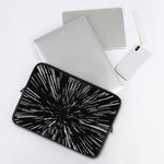 Black And White Lightspeed Print Laptop Sleeve