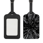 Black And White Lightspeed Print Luggage Tag