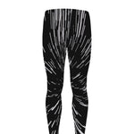 Black And White Lightspeed Print Men's leggings