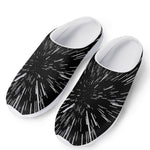 Black And White Lightspeed Print Mesh Casual Shoes