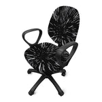 Black And White Lightspeed Print Office Chair Cover