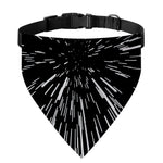 Black And White Lightspeed Print Over The Collar Dog Bandana