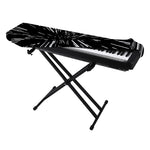 Black And White Lightspeed Print Piano Keyboard Cover