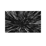 Black And White Lightspeed Print Polyester Flag