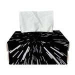 Black And White Lightspeed Print Rectangle Tissue Box Cover