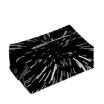 Black And White Lightspeed Print Rectangle Tissue Box Cover