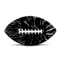 Black And White Lightspeed Print Rugby Ball