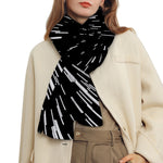 Black And White Lightspeed Print Scarf