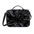Black And White Lightspeed Print Shoulder Strap Bible Bag