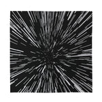 Black And White Lightspeed Print Silk Bandana