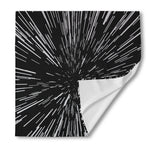 Black And White Lightspeed Print Silk Bandana