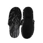 Black And White Lightspeed Print Slippers