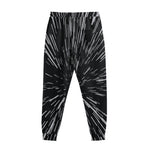 Black And White Lightspeed Print Sweatpants