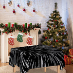 Black And White Lightspeed Print Tablecloth