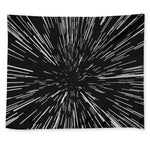 Black And White Lightspeed Print Tapestry