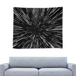 Black And White Lightspeed Print Tapestry