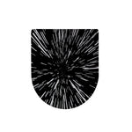 Black And White Lightspeed Print Toilet Lid Cover